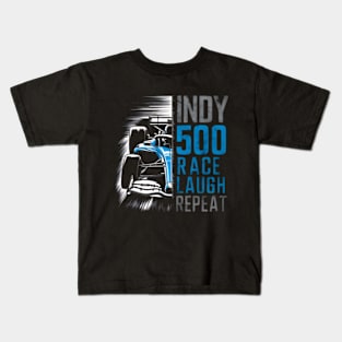 indy 500 : Race, laugh, repeat Kids T-Shirt